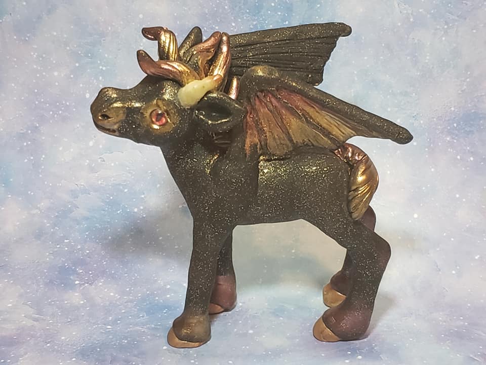 Demon Horse Foal Sculpture