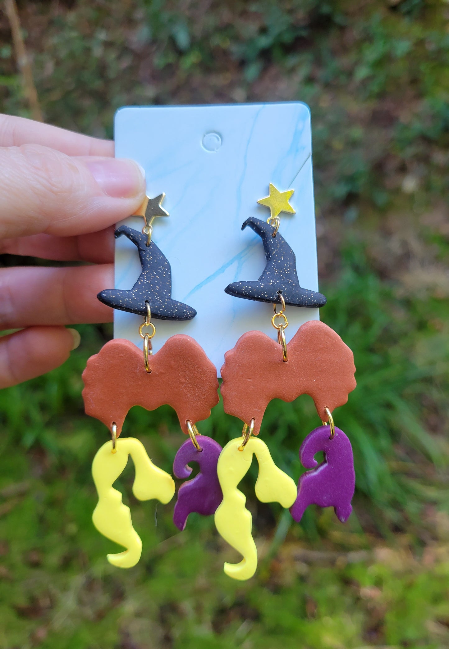 Sanderson Sisters Inspired Witch Halloween Earrings