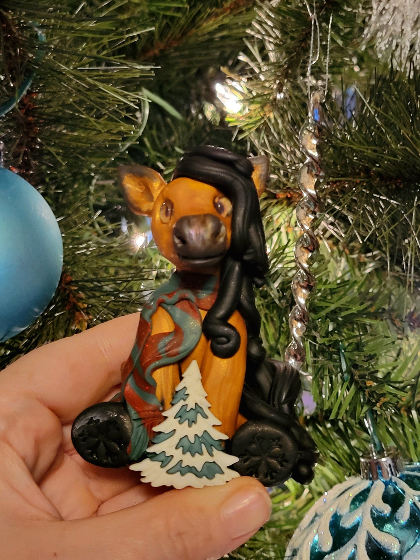 Kiger Mustang Christmas Ornament