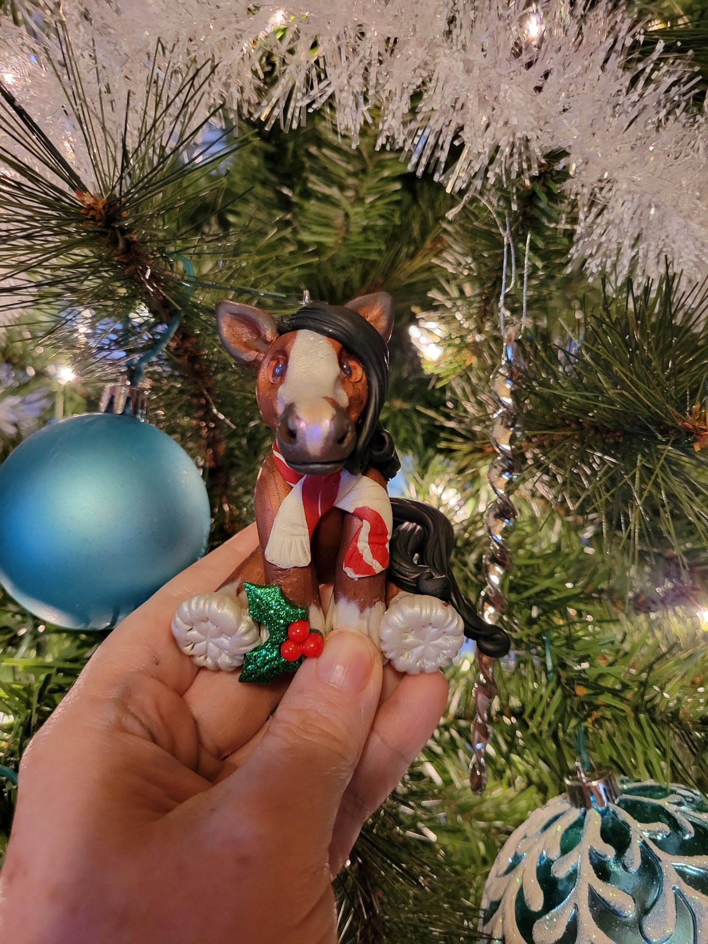 Clydesdale Horse Christmas Ornament