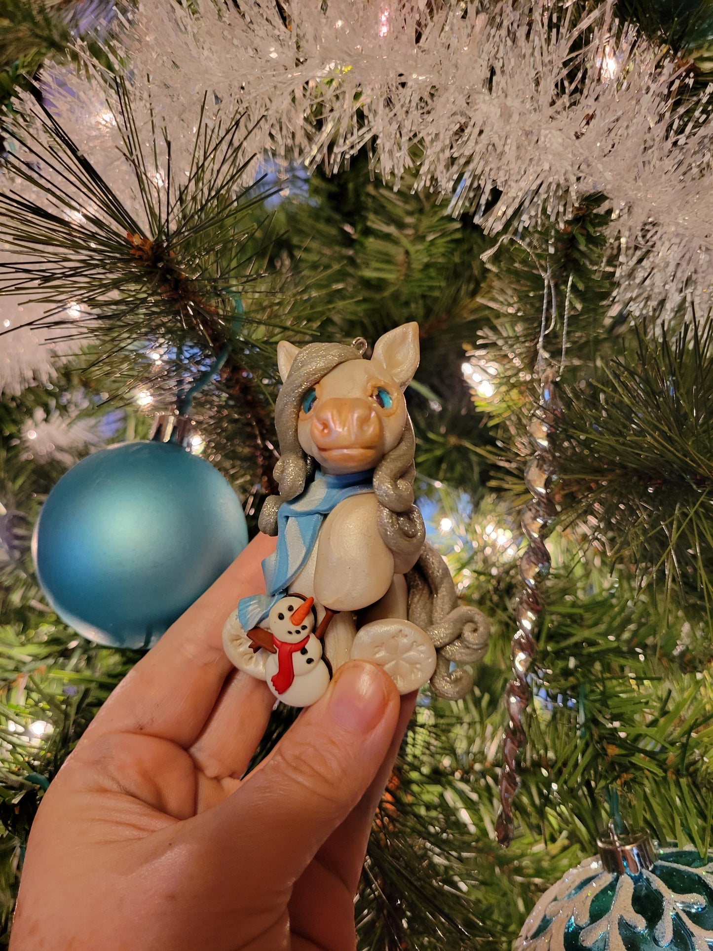 Jackie Frost Pony Christmas Ornament