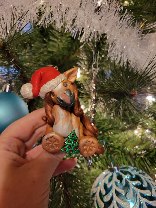 Santa Pony Christmas Ornament