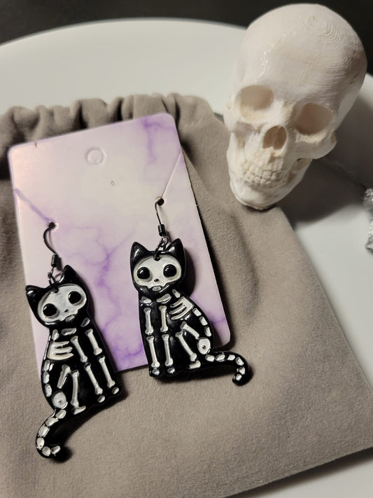 Undead Cat Style 1 Earrings